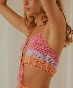 Peppermayo Exclusive Beachcomber Crochet Top - Pink New & Most Loved 6 Peppermayo Exclusive Beachcomber Crochet Top - Pink New & Most Loved