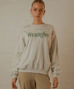Wrangler The Reaction Sweat - Light Grey Marle