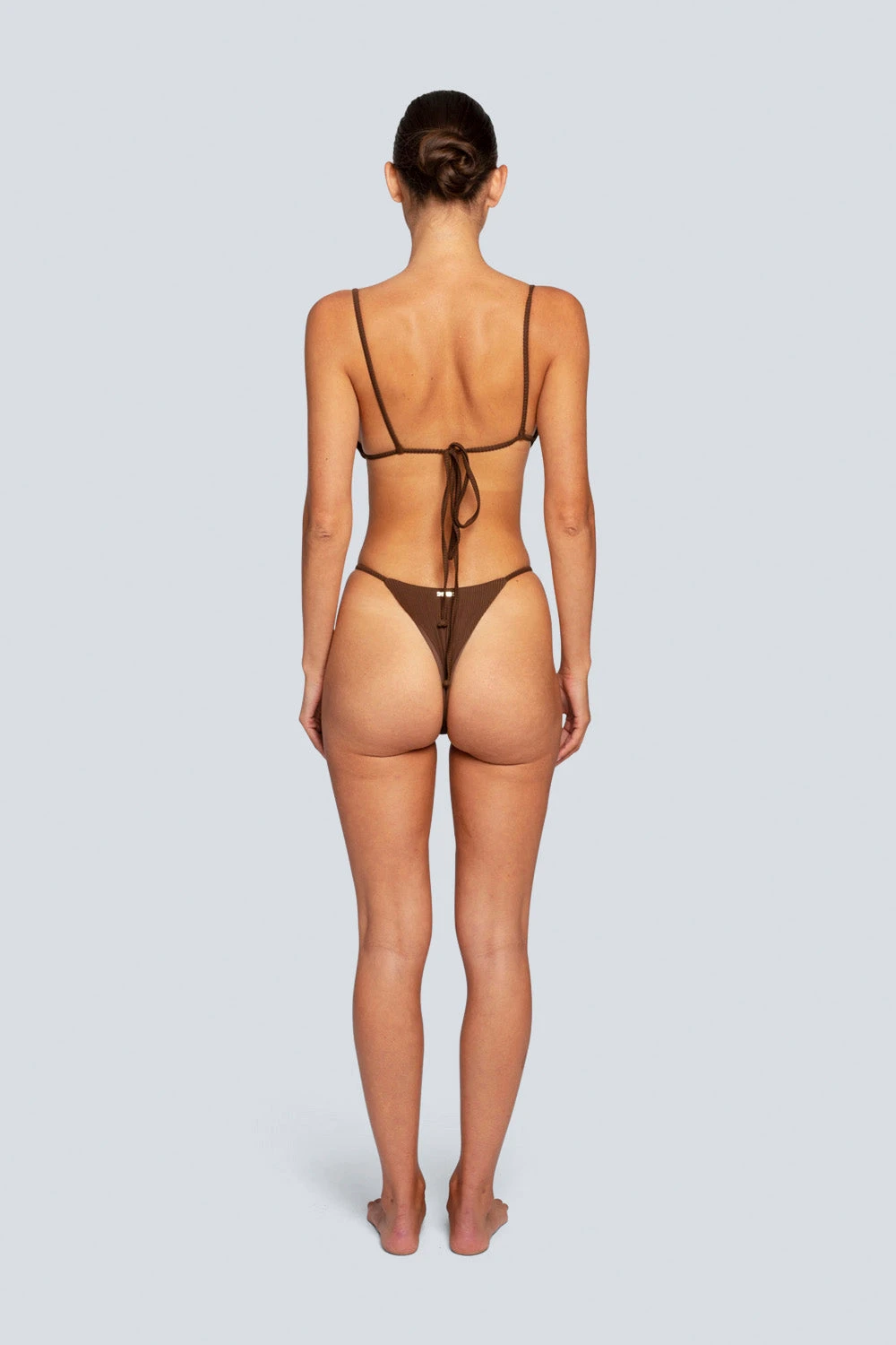 LaHana Swim Chia Bottom - Ribbed Brown 6 LaHana Swim Chia Bottom - Ribbed Brown