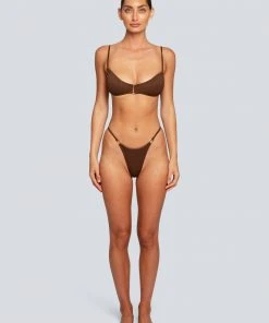 LaHana Swim Chia Bottom - Ribbed Brown 10 LaHana Swim Chia Bottom - Ribbed Brown