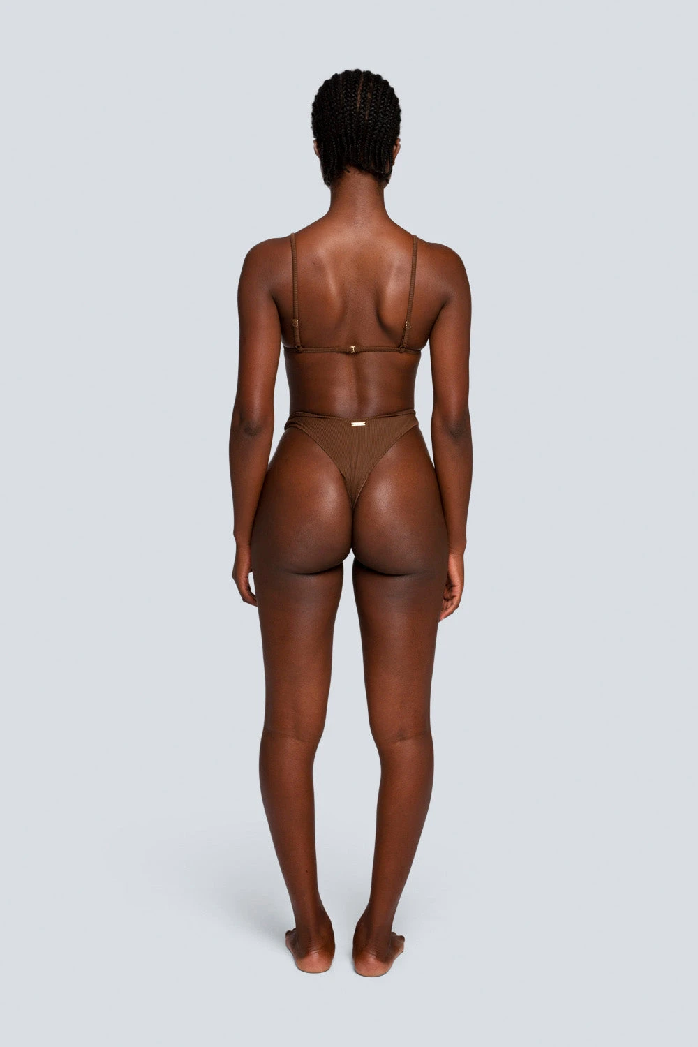 LaHana Swim Piper Bottom - Ribbed Brown 6 LaHana Swim Piper Bottom - Ribbed Brown