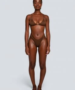 LaHana Swim Piper Bottom - Ribbed Brown 10 LaHana Swim Piper Bottom - Ribbed Brown