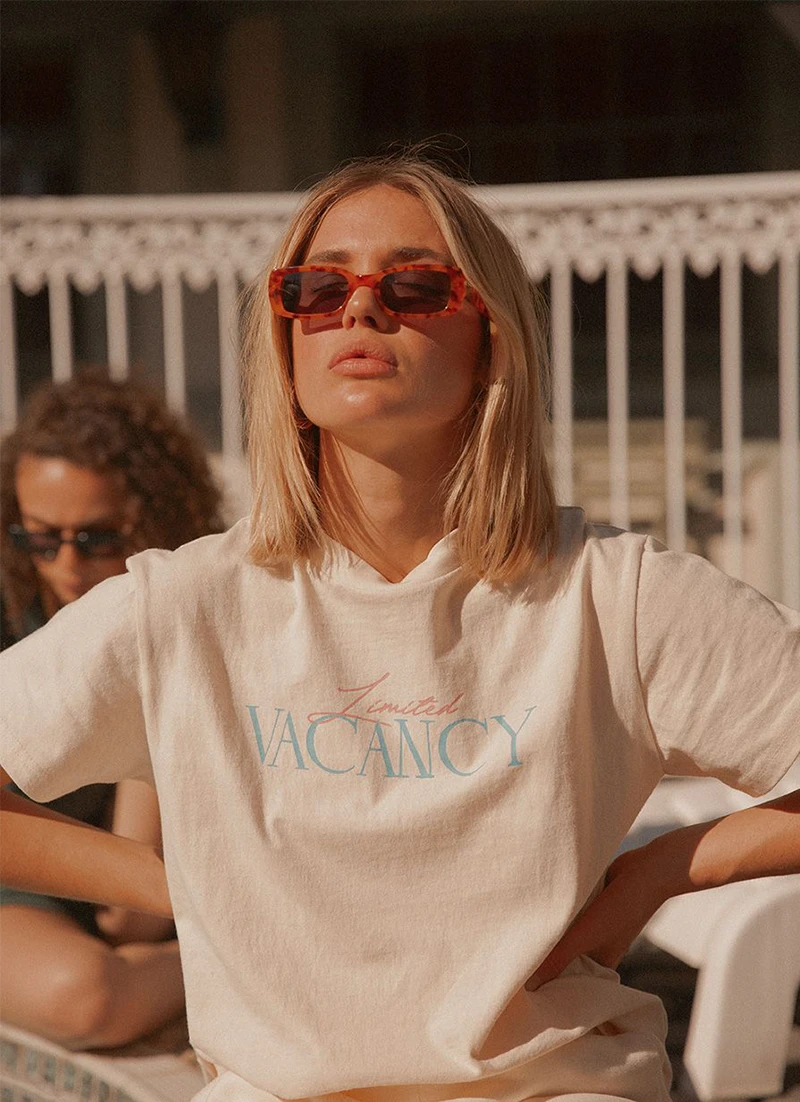 Vacancy Supply New & Most Loved Late Checkout Tee - Butter 1 Vacancy Supply New & Most Loved Late Checkout Tee - Butter