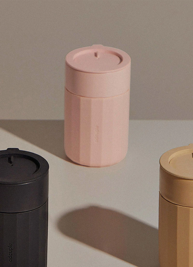 Odcuple Original 12oz Reusable Coffee Cup (355ml) - Pink Moon New & Most Loved 4 Odcuple Original 12oz Reusable Coffee Cup (355ml) - Pink Moon New & Most Loved
