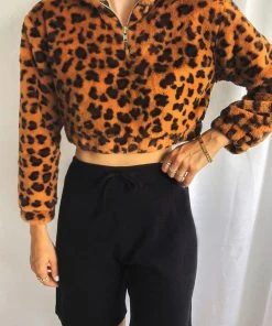 Peppermayo New & Most Loved Sundaze Crop Jumper - Leopard