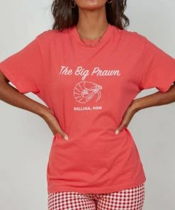 Rolla's New & Most Loved Big Prawn Tomboy Tee - Red
